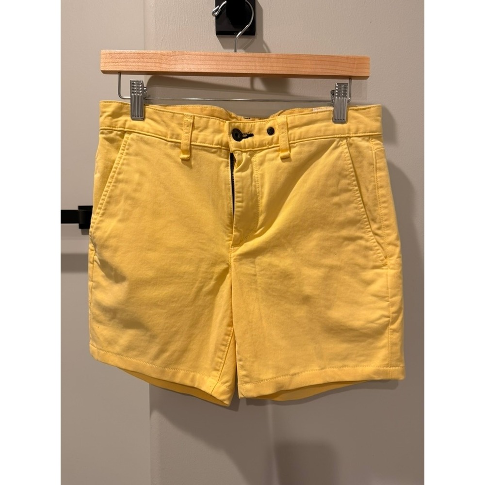 Rag & Bone Slim Chino Shorts Mens 29 Yellow